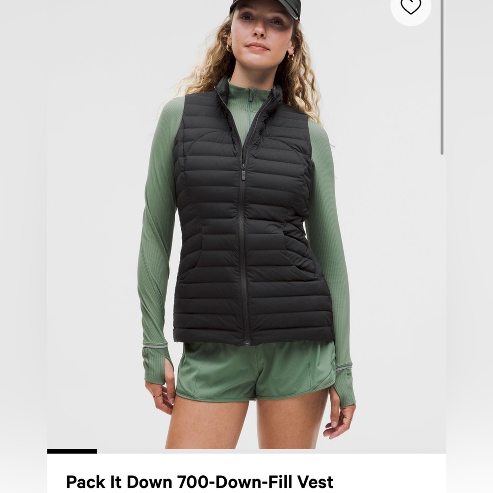 Lululemon Pack It 700-Down-Fill Vest. Size 14